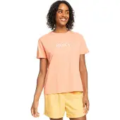 Roxy Noon Ocean Short Sleeve T-shirt Orange S Kvinna