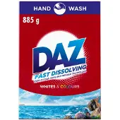 Daz Whites & Colours Snabblösande Handtvätt Tvättmedelspulver - 885 g