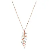 Swarovski Mayfly-serie Skogsstil Bladhalsband Damhalsband Roséguld 5409340 Rose Gold