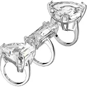 Swarovski Mesmera Solid Design Rodiumpläterad Kristallring Damringar Silver 5610385 52
