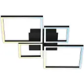 Briloner LED taklampa Frame, dimbar, Svart, Vardagsrum / matsal, Metall, Modern, LED-taklampa