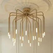 LUCANDE Taklampa Ariadne , dimbar, Mässing / guld, Vardagsrum / matsal, Metall, Modern, Taklampa