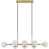 LINDBY Glas pendellampa Kiamo , dimbar, Vitt / opal, Vardagsrum / matsal, Metall, Modern, Pendellampa