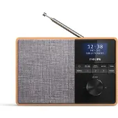 Philips TAR5505 - Bärbar DAB-radio - 5 Watt - ljust trä