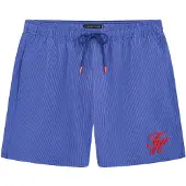 Tommy Hilfiger Underwear Badshorts 'Ithaca' blå / röd
