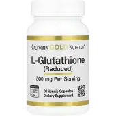 California Gold Nutrition , L-Glutation (Reducerad), 500 mg, 30 Veggie Kapslar