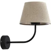TK Lighting Vägglampa Chicago , dimbar, Creme / bärnsten, Vardagsrum / matsal, Textil / tyger / siden, Vägglampa, vägglampa inomhus