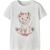 Name it T-shirt 'NMFHerta' beige / gran / magenta / vit