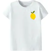 Name it T-shirt 'NMFJuanitta' gul / oliv / vit