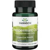 Swanson Health , Pepparmint Olja med Rosmarin och Thym, 100 Softgels