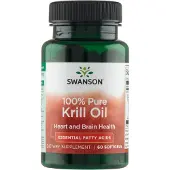 Swanson Health 100 % Rent Krillolja, 60 Mjuka Kapslar