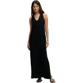 Superdry Laddered Jersey Maxi ärmlös Lång Klänning