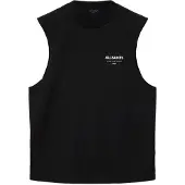 AllSaints T-shirt 'UNDERGROUND' svart / vit