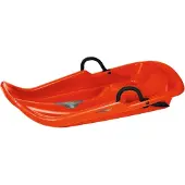 PLASTKON Twister bobsläde / pulka med handbroms, röd