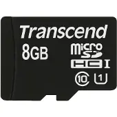Transcend Premium microSDHC-Kort Industrial 8 GB Class 10, UHS-I inkl. SD-adapter