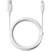 Baseus Silky Series laddkabel USB till iP 2,4A vit - kabel - digital/data (P10377702213-01)