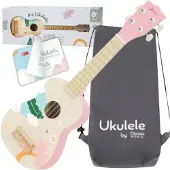 ClassicWorld Classic World CLASSIC WORLD trä-ukulelegitarr för barn rosa