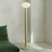 Aldex Design golvlampa Flo , Creme / bärnsten, Vardagsrum / matsal, Metall, Design, Golvlampa