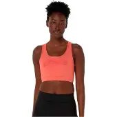Asics Logo Padless Pink Women’s Sports Bra, Size XS.