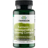 Swanson Health , Turmeric, Ashwagandha & Ginseng Complex, 60 kapslar