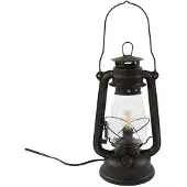 LINDBY Bordslampa , Raisa, Brun / rost, Vardagsrum, Metall, Antik