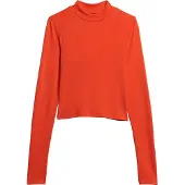 Superdry för kvinnor. W6011737A Långärmad t-shirt med öppen rygg orange (XS), Casual, Lång ärm