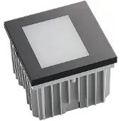 Arcchio LED-vägginbyggnadslampa Zamo, svart, 11 cm, IP65 Zamo , dimbar, Svart, Hall, Aluminium / grå / zink, Modern, Vägglampa utomhus