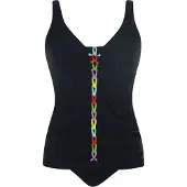 Sunflair Tankini ljusblå / äpple / lila / svart