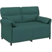 vidaXL Soffa 100% polyester metallram MDF, Plywood