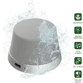 4smarts SoundForce MagSafe Bluetooth-högtalare Stänkvattenskyddad, Bärbar, Vattenfast Grå, Silver