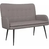 vidaXL Soffa 2 platser Taupe 115 x 61 x 87 cm tyg