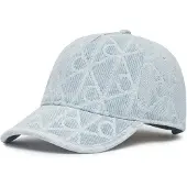 Calvin Klein Allover Emblem Logo Denim Baseball Cap