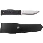 Morakniv Garberg (Leather Sheath) - Stainless Steel - Black kniv