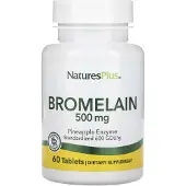 NaturesPlus Bromelain, 500 mg, 60 tabletter