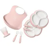 BabyBjörn Middagsset - 8 Delar - Rosa - - One Size - Middagsset