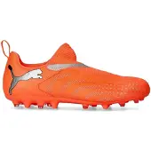 Puma Future 9 Match Laceless MG Unleashed - Röd/White/Svart/Silver Barn - Multi Ground (MG), storlek 38