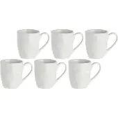 La Porcellana Bianca Set Med 6 Muggar Porcellana Lunia 110ml