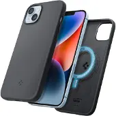 Spigen Silicone Fit Mag-fodral med MagSafe för iPhone 14 Plus - Svart