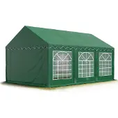 TOOLPORT 4x6 m partytält, PVC 700, mörkgrön