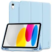 Tech-Protect iPad 2022/2025 SmartCase Pen Tri-Fold Folio Fodral - Sky Blå