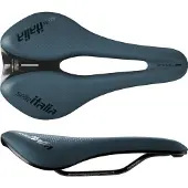 Selle Italia Novus Boost Evo Gravel sadel, Superflow L, mangan-skena, Soft-Tek, 242 g, blå (NY)