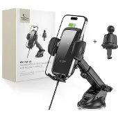 Tech-Protect CM15W-V1 bilhållare / trådlös billaddare - 15W - svart