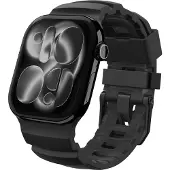 Spigen WBS2, Band, Smartwatch, Svart, Apple, Apple Watch 10/11 (46mm), Silikon