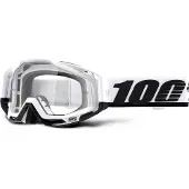 100% Goggle 100% RACECRAFT STUU (genomskinligt anti-dimsglas + 10 remmar) (NY)