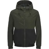 Jack & Jones Övergångsjacka 'JJERush' oliv / svart
