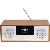 Denver MIR-270DW - Mikrosystem - 2 x 10 Watt - mörkt trä