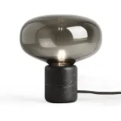 New Works Design bordslampa Karl-Johan, dimbar, Svart, Vardagsrum / matsal, Sten, Design, Bordslampa