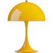 Louis Poulsen LED bordslampa Panthella 250, dimbar, Gul / orange, Vardagsrum / matsal, Syntetmaterial, Modern, LED-bordslampa