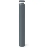 Ideal Lux LED pollare Boeing, Aluminium / grå / zink, Metall, LED-utomhuslampa