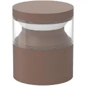 Ideal Lux LED pollare Boeing, Brun / rost, Metall, LED-utomhuslampa